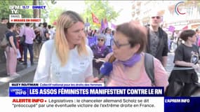 "On s'est battu pour le droit à l'avortement, je n'ai jamais vu le Rassemblement national (à nos côtés)": de nombreux rassemblements organisés partout en France à l'appel d'associations féministes contre le RN