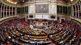 Illustration - l'hémicycle de l'Assemblée nationale - BERTRAND GUAY / AFP