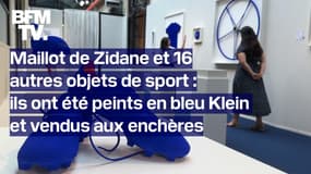 16 objets de sports, dont un maillot de Zidane, ont été transformés en œuvres d'art et vendus aux enchères pour une association