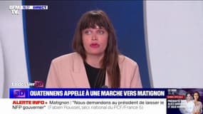 Alma Dufour (LFI): "Ils veulent diviser d'un tiers le groupe du NFP et s'assurer de reconstituer une République en  Marche bis"