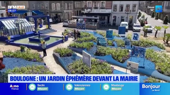 Boulogne-sur-Mer: le traditionnel jardin éphémère rend hommage à l'orchestre "Rhapsody in Blue"