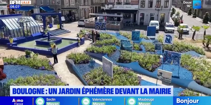 Boulogne-sur-Mer: le traditionnel jardin éphémère rend hommage à l'orchestre "Rhapsody in Blue"