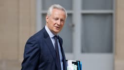 Le ministre de l'Economie et des Finances, Bruno Le Maire, à la sortie de l'Elysée.