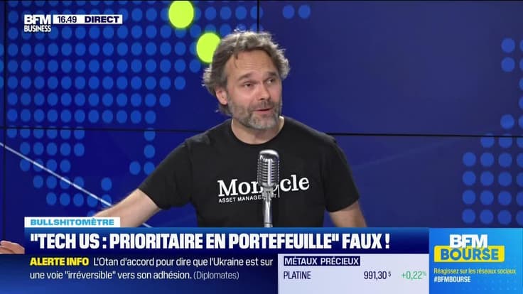 Bullshitomètre : "La Tech US est prioritaire en portefeuille". FAUX ! répond Charles Monot - 10/07