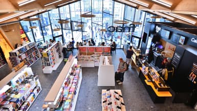 Le Café Fnac a ouvert le 8 juillet à la Gare du Nord, à Paris.