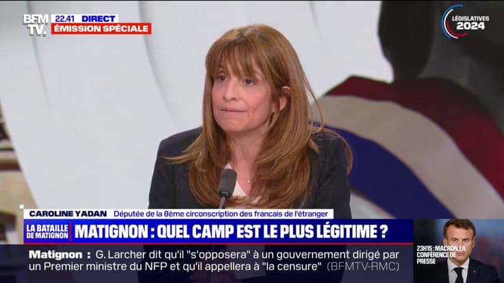 Caroline Yadan (Renaissance): "S'il y a des ministres issus de la France insoumise, alors il y aura une motion de censure"