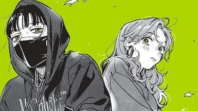 Détail de la couverture du premier tome du manga "She Wasnt A Guy"