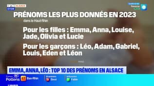 Emma, Anna, Léo... Le top 10 des prénoms de 2023 en Alsace