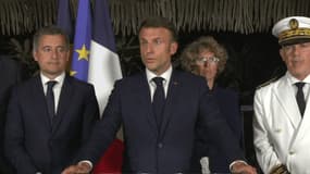 Emmanuel Macron à Nouméa, le 23 mai 2024.