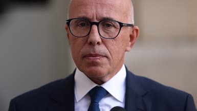 Éric Ciotti, président de LR, le 18 septembre 2023 à Matignon 