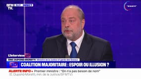 Éric Dupond-Moretti: "Cette majorité absolue existe, il suffit de le vouloir"