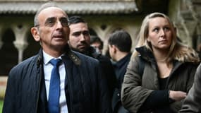 Eric Zemmour aux côtés de Marion Maréchalà Moissac, le 12 mars 2022.