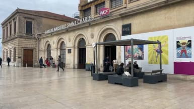 Des étudiants sont descendus brièvement sur les voies de la gare pour manifester.