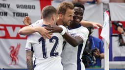 Harry Kane, buteur pour l'Angleterre face aux Pays-Bas, en demi-finale de l'Euro 2024.