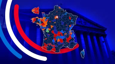 La carte des candidats arrivés en tête au premier tour des élections législatives du 30 juin 2024.