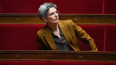 La députée écologiste Sandrine Rousseau à l'Assemblée nationale le 3 novembre 2022