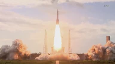 La fusée Ariane 6 décolle depuis Kourou en Guyane, le 9 juillet 2024