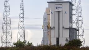 La fusée Ariane 6 parée au décollage le 9 juillet 2024 à Kourou en Guyane.