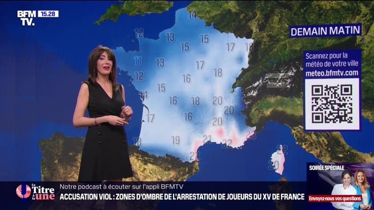 La météo pour ce vendredi 12 juillet 2024