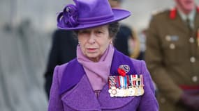 La princesse Anne en avril 2021 à Londres