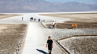 La vallée de la mort, aux États-Unis, où les températures ont dépassé les 50°C début juillet 2024, le pays étant frappé par une vague de chaleur extrême