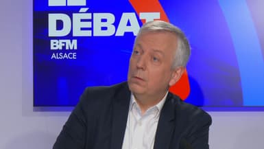 Laurent Gnaedig, candidat RN dans le Bas-Rhin aux législatives, sur BFM Alsace ce 3 juillet 2024.