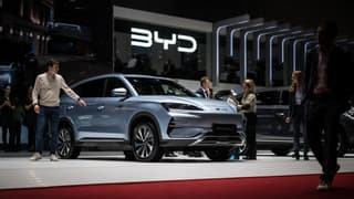 Le SUV BYD Seal U ici photographié au salon automobile de Genève en février 2024