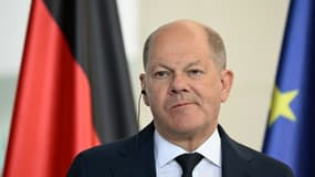 Le chancelier allemand Olaf Scholz le 24 mai 2024 à Berlin