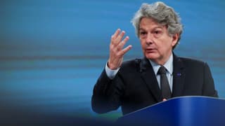 Le commissaire européen au marché intérieur Thierry Breton à Bruxelles le 15 décembre 2020