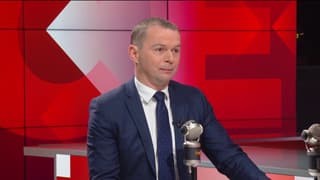 Le ministre du Travail Olivier Dussopt sur le plateau de BFMTV le 1er mai 2023