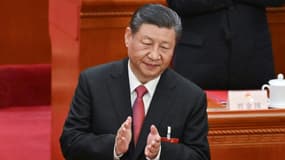 Le président chinois Xi Jinping, le 11 mars 2024 à Pékin