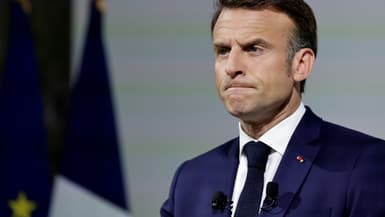 Le président Emmanuel Macron à Paris, le 12 juin 2024