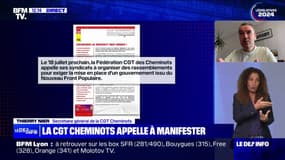 Le secrétaire général de la CGT Cheminots appelle Emmanuel Macron à choisir un Premier ministre issu du NFP