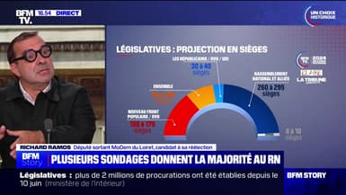 Législatives: "Ce que j'entends le plus sur les marchés, c'est 'je suis perdu'", affirme Richard Ramos (Modem)