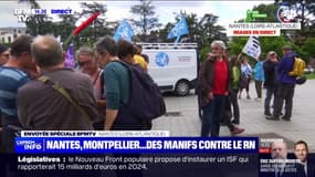 Nantes: la manifestation contre le RN s'apprête à partir 