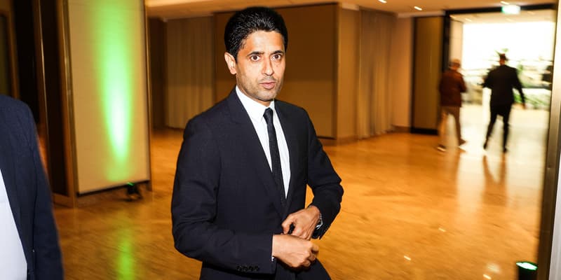 Nasser Al-Khelaïfi, président du PSG, à l'ECA le 7 septembre 2023