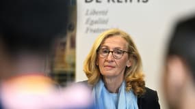 Nicole Belloubet à Reims le 12 février 2024 