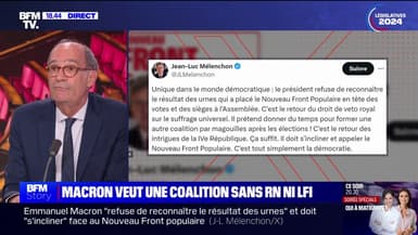 "On a changé de régime": Éric Woerth (Renaissance) évoque la majorité "plurielle" voulue par Emmanuel Macron