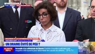 "On a échappé de peu à une nouvelle catastrophe": Rachida Dati félicite l'action des pompiers après l'incendie à la cathédrale de Rouen: 