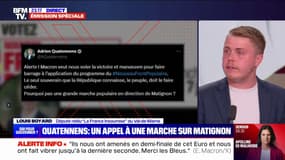 "On a le droit de manifester dans ce pays": Louis Boyard (LFI) affirme qu'il participera à une marche vers Matignon si elle a lieu