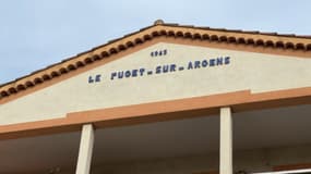 Le nom de la ville Puget-sur-Argens (Var), en février 2024.