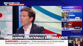 Résultats législatives 2024: "Ce soir, nous avons un pays totalement ingouvernable", estime Geoffroy Didier (LR)