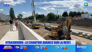 Strasbourg: le chantier avance sur la M351