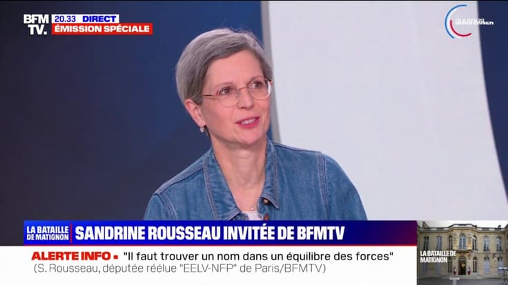 Tractations à gauche pour Matignon: "C'est la règle du groupe le plus fort (...), il y a un système de points", affirme Sandrine Rousseau