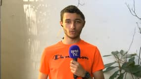 Victime d'un tir de LBD à Marseille, Hedi témoigne sur BFMTV le 2 septembre 2023.