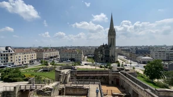 Vue de Caen depuis le château.